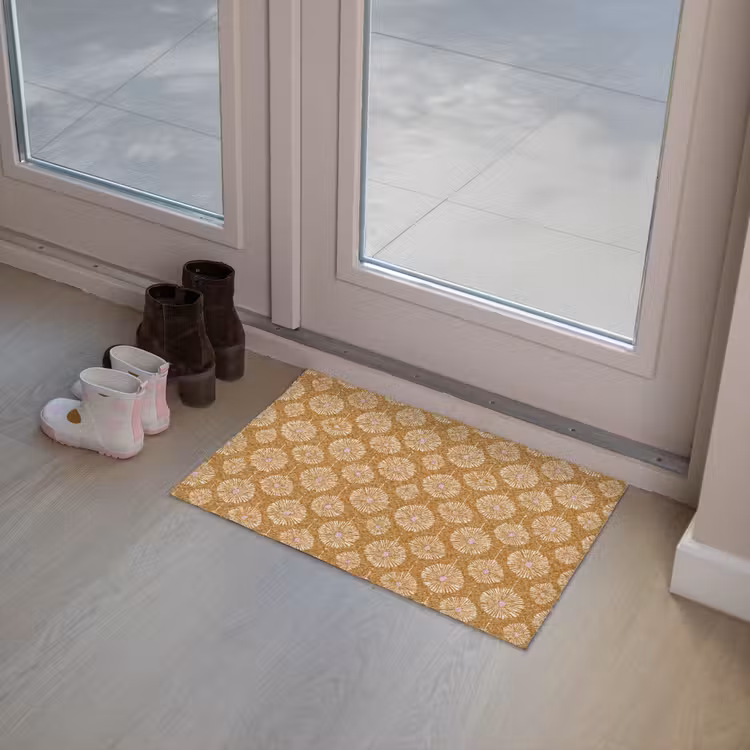 Doormat - Flowers - Modern - Ochre — 8