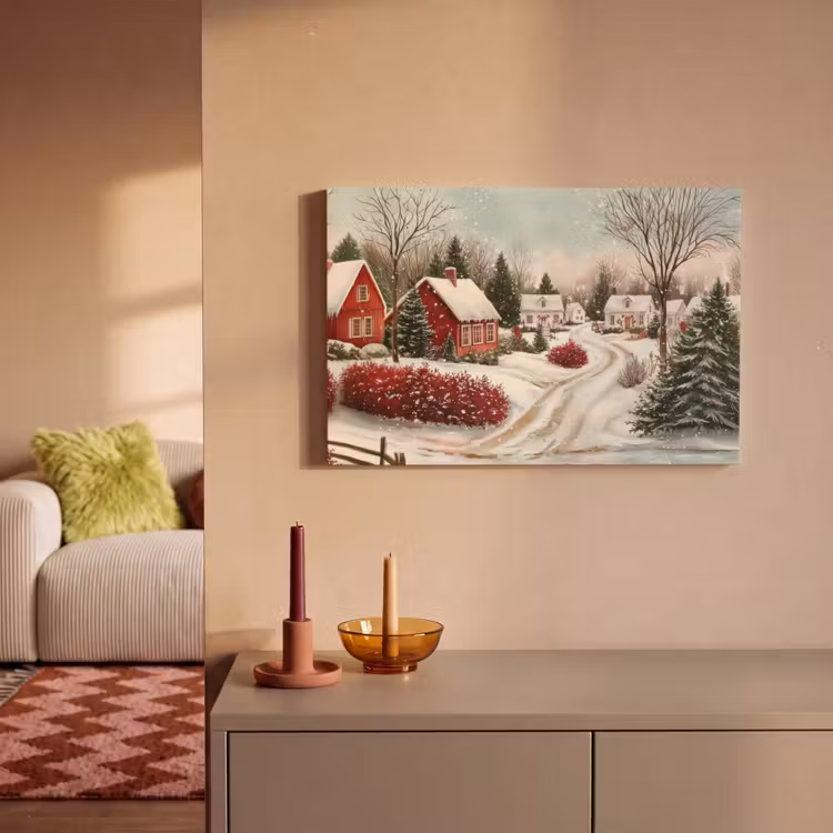 Canvas Print - Christmas atmosphere - Rural - Red — 2