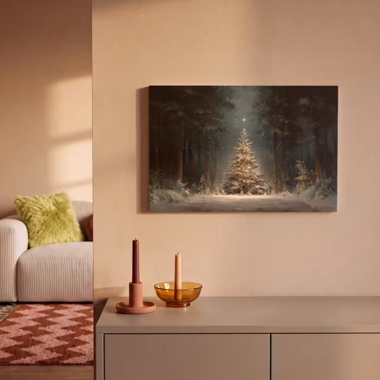 Canvas Print - Christmas tree - Forest - Snow - multicolored — 2