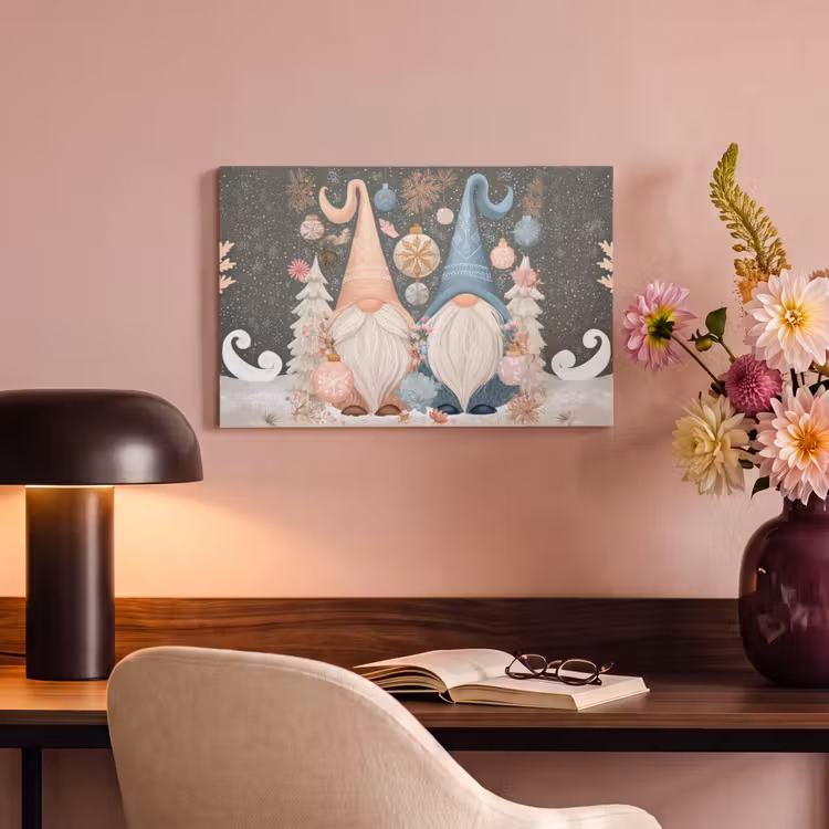 Canvas Print - Christmas - Gnomes - Pastel — 4
