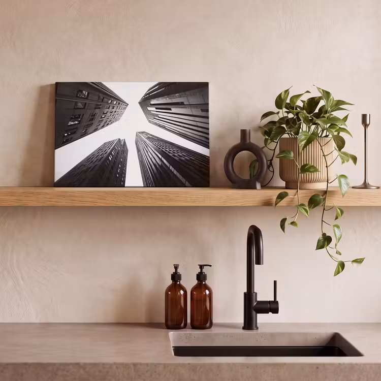 Canvas Print - Buildings - Air - Black — 3