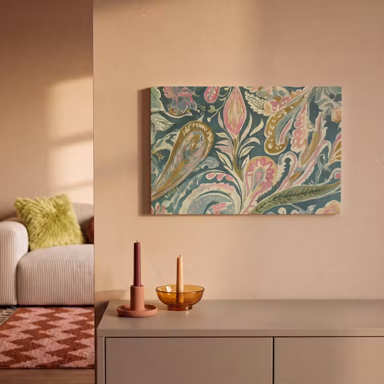 Canvas Print - Patterned - Colorful - Ornate - Green — 2