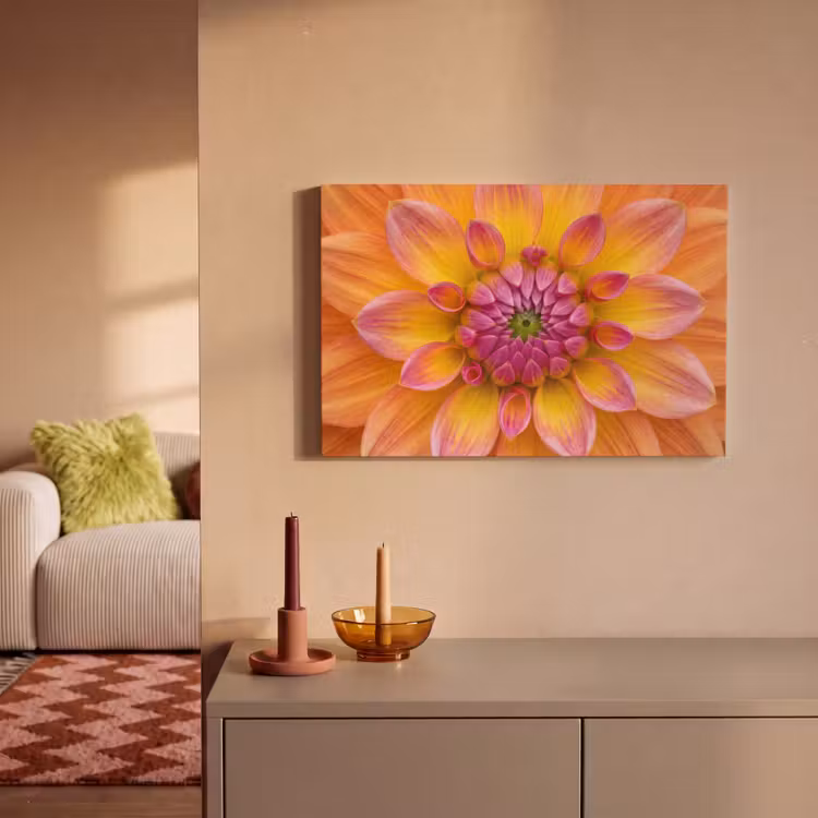 Canvas Print - Dahlia - Flower - Orange — 2