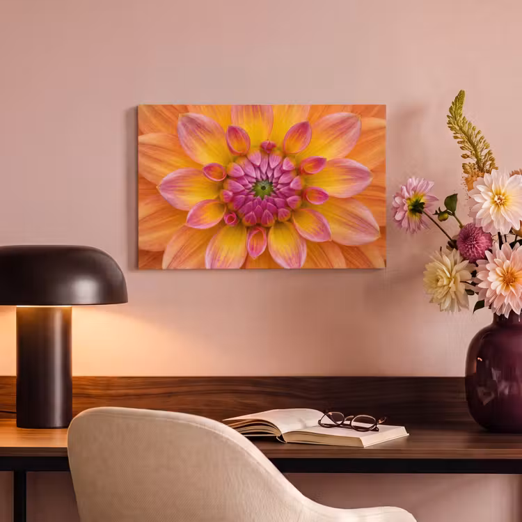 Canvas Print - Dahlia - Flower - Orange — 4