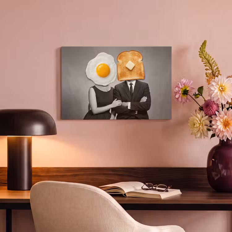 Canvas Print - Breakfast - Couple - Egg - Bread — 4