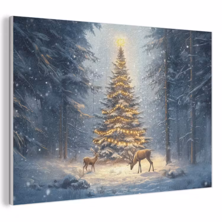 Acoustic Felt - Christmas light - Forest - Deer - Dark — 1