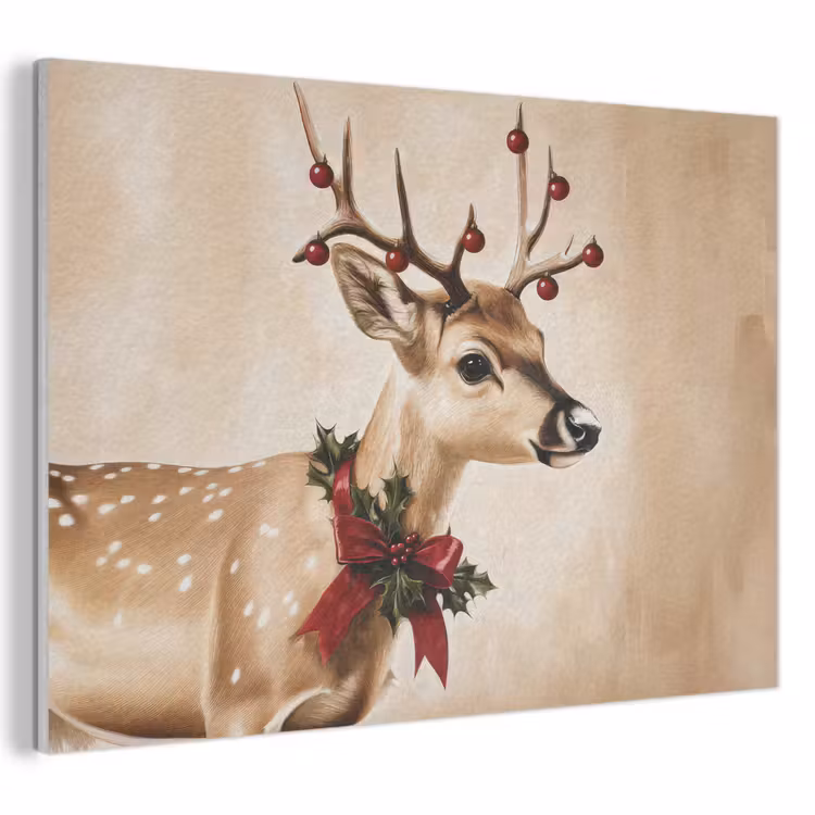 Acoustic Felt - Antlers - Christmas - Reindeer - Red — 1