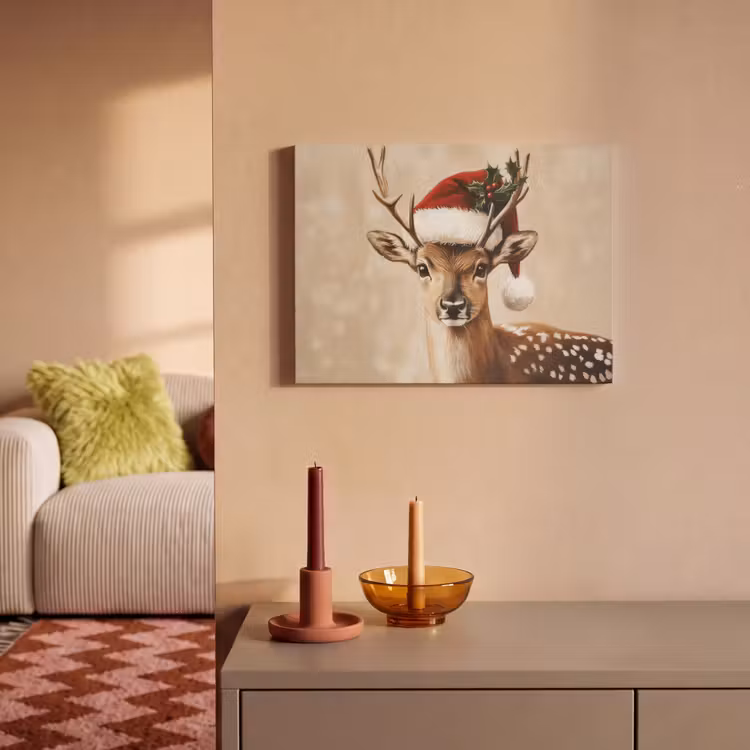 Acoustic Felt - Christmas - Deer - Antlers - Red — 2