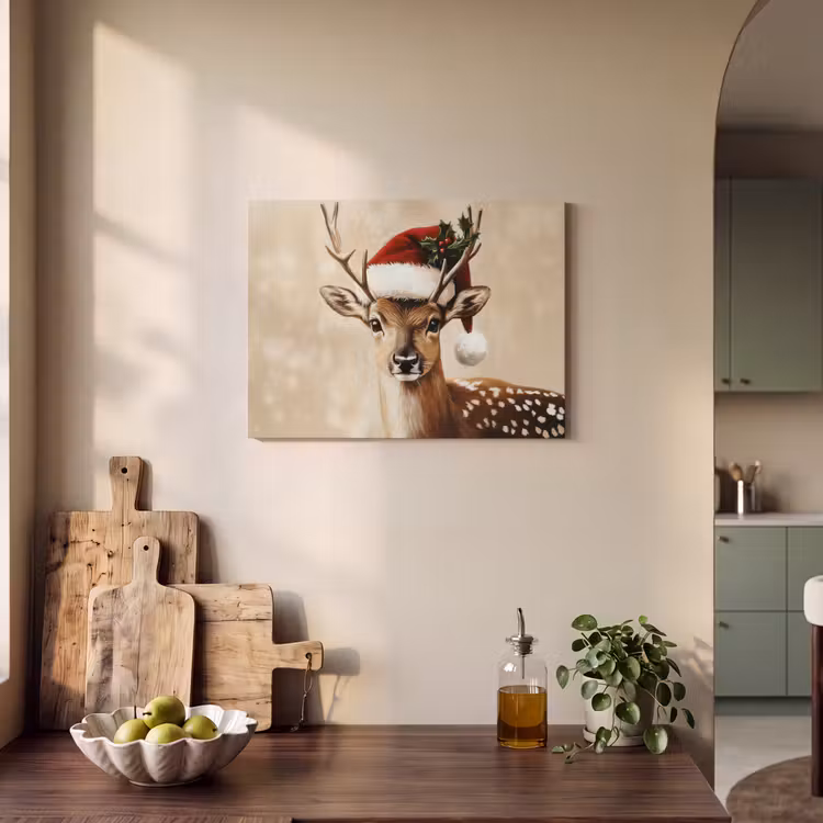 Acoustic Felt - Christmas - Deer - Antlers - Red — 3