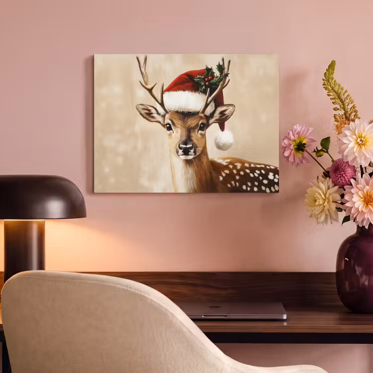 Acoustic Felt - Christmas - Deer - Antlers - Red — 4