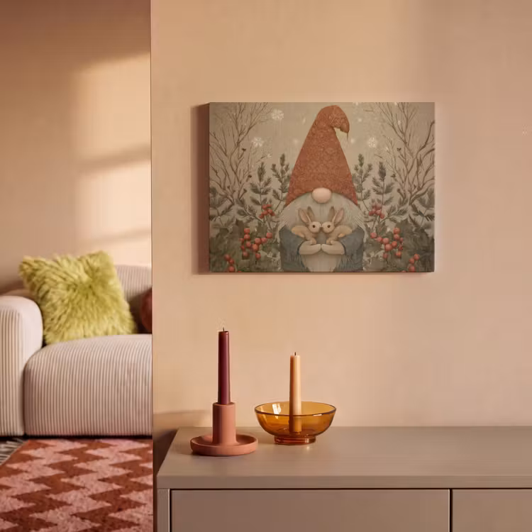 Acoustic Felt - Christmas gnome - Bunnies - Colorful — 2