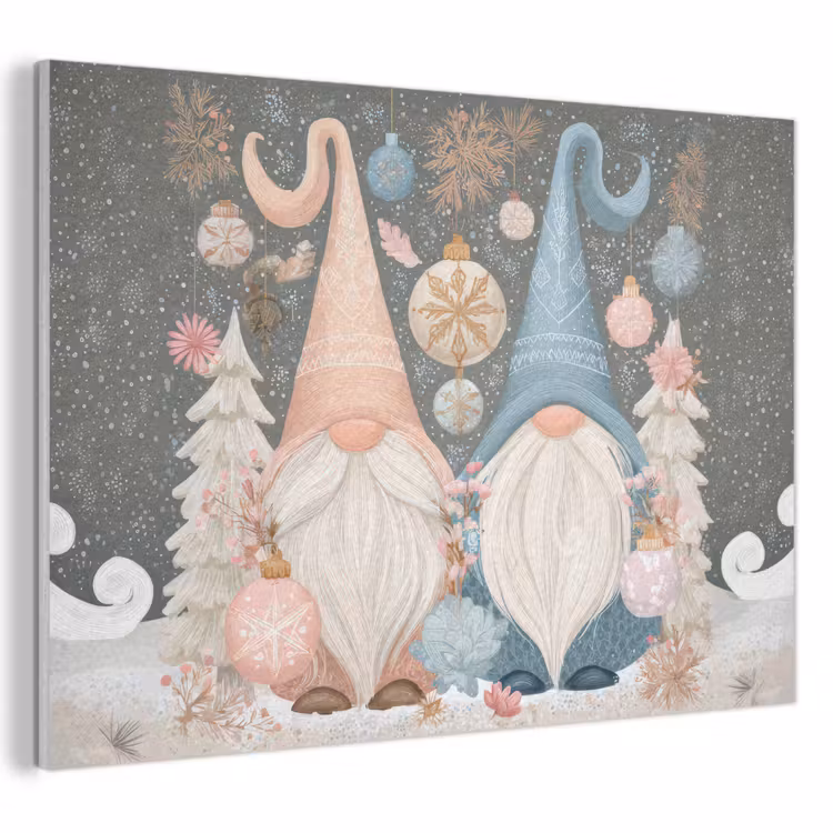 Acoustic Felt - Christmas - Gnomes - Pastel — 1