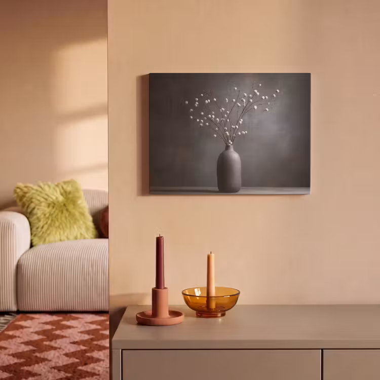 Acoustic Felt - Branches - Vase - Spheres - White — 2