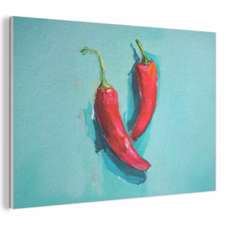 Acoustic Felt - Chili Peppers - Dyed - Red — 1