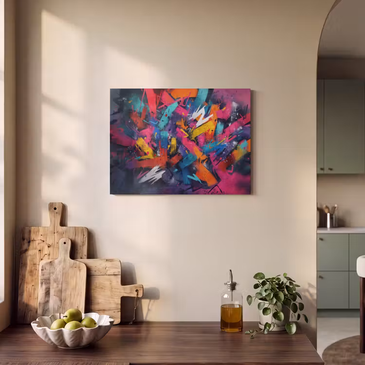Acoustic Felt - Abstract - Explosion - Neon colors — 3