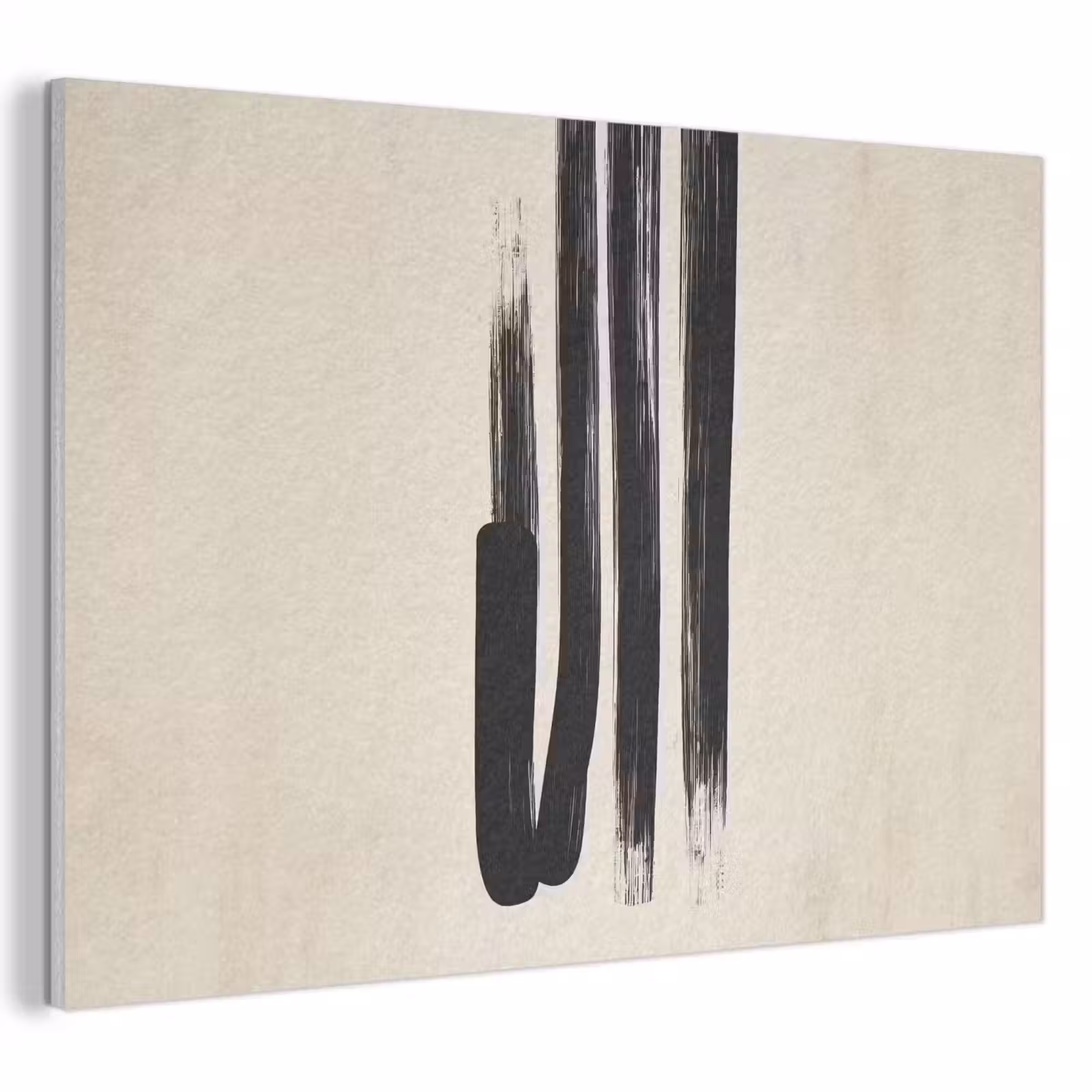 Acoustic Felt - Brush strokes - Vertical - Black — 1