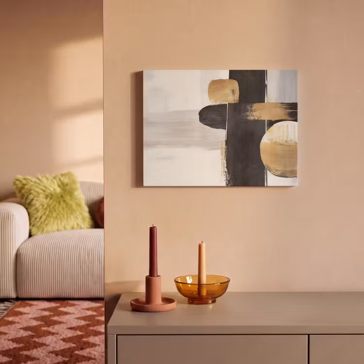 Acoustic Felt - Shapes - Brush strokes - Abstract - Gold — 2