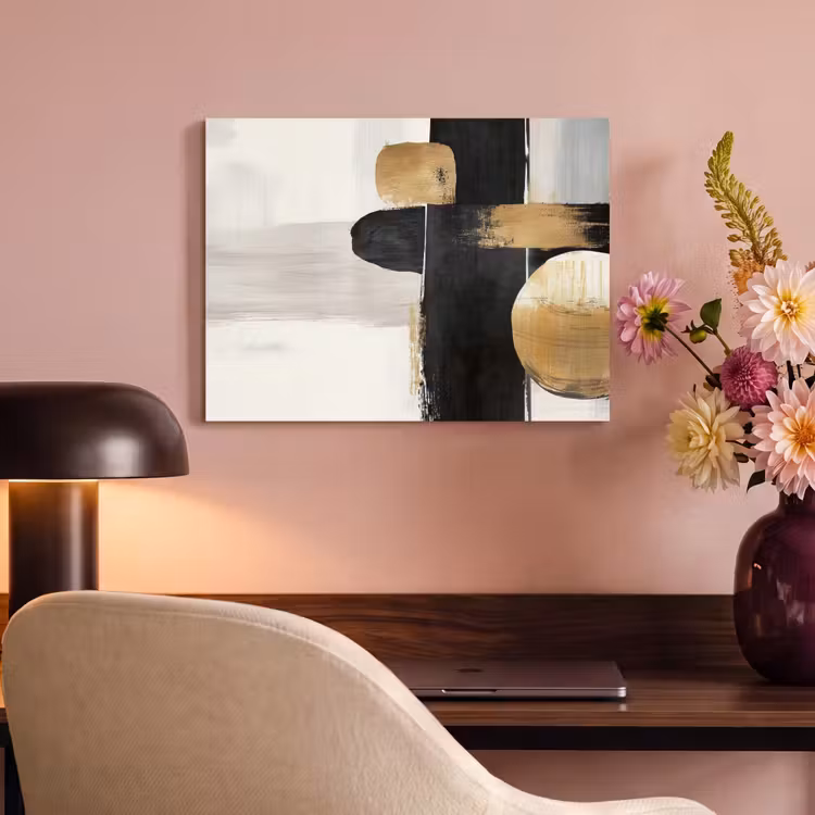 Acoustic Felt - Shapes - Brush strokes - Abstract - Gold — 4
