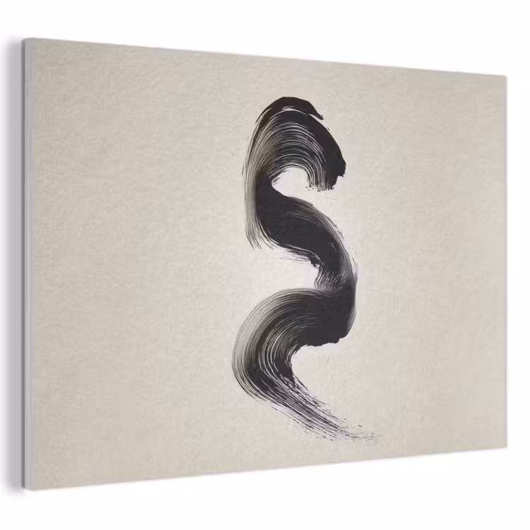 Acoustic Felt - Brush stroke - Black - Minimalist — 1