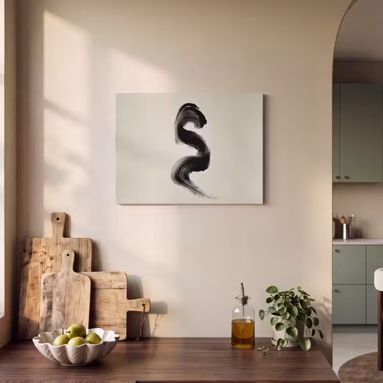 Acoustic Felt - Brush stroke - Black - Minimalist — 3