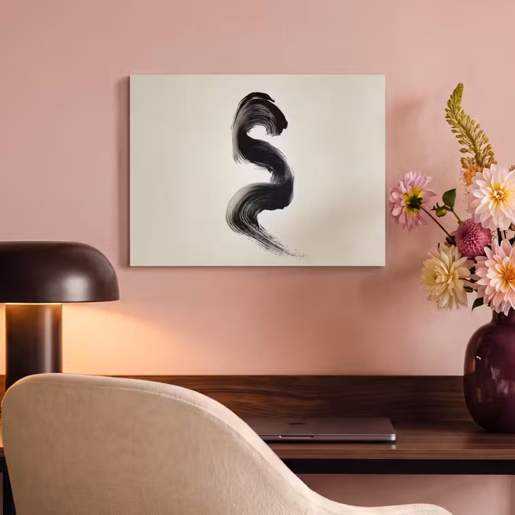 Acoustic Felt - Brush stroke - Black - Minimalist — 4