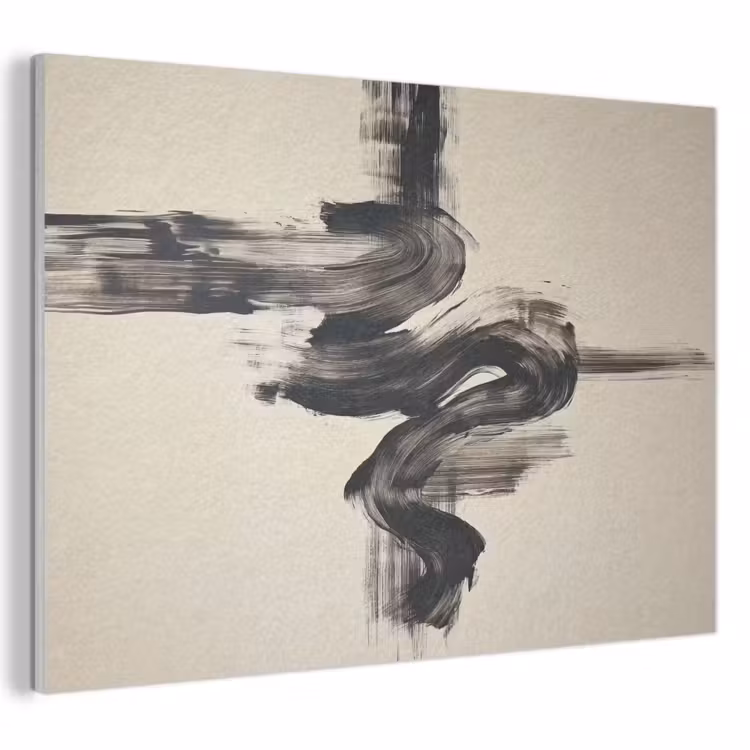 Acoustic Felt - Waves - Brush strokes - Beige - Minimalist — 1