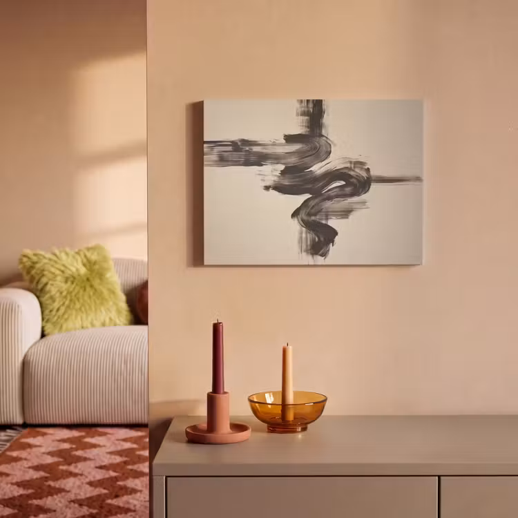 Acoustic Felt - Waves - Brush strokes - Beige - Minimalist — 2