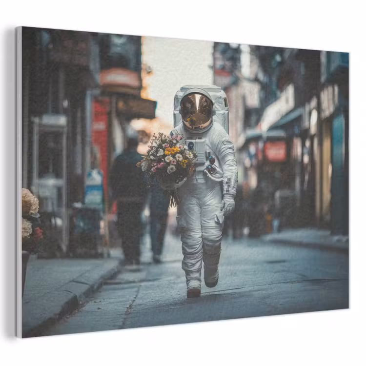 Acoustic Felt - Bouquet - Flowers - Colorful - Astronaut — 1