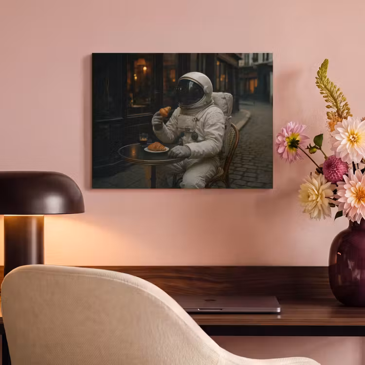 Acoustic Felt - Cafe - Croissant - Coffee - Astronaut — 4