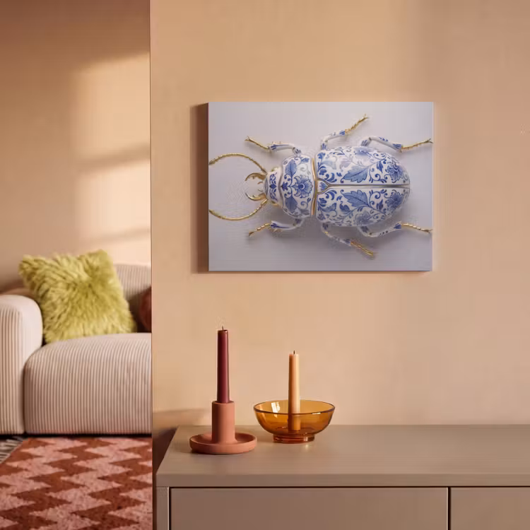 Acoustic Felt - Beetle - Delft - Blue - Gold — 2