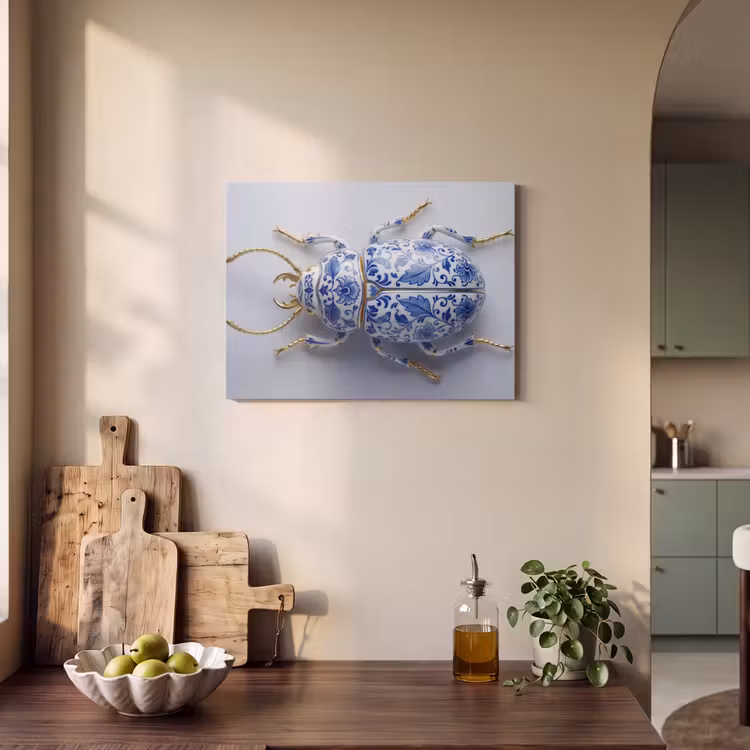 Acoustic Felt - Beetle - Delft - Blue - Gold — 3