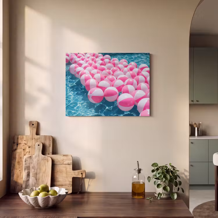 Acoustic Felt - Beach balls - Pink - Water — 3