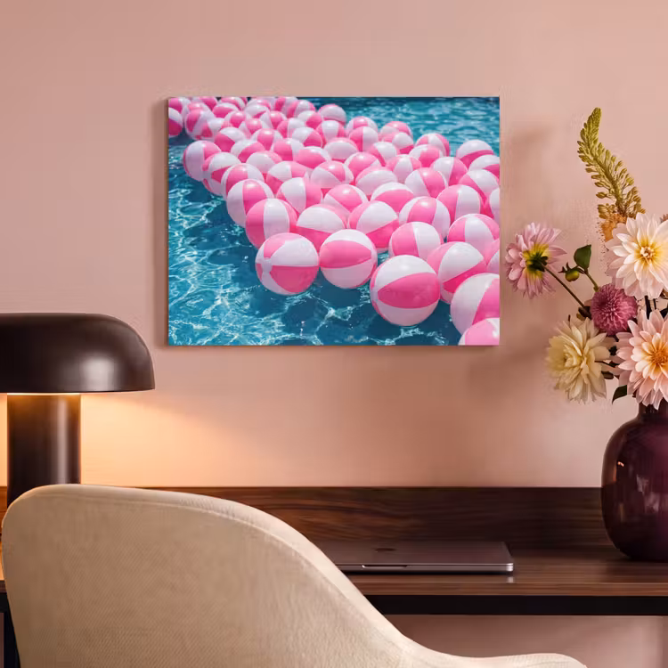 Acoustic Felt - Beach balls - Pink - Water — 4