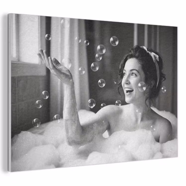 Acoustic Felt - Bath - Bubbles - Black - White — 1