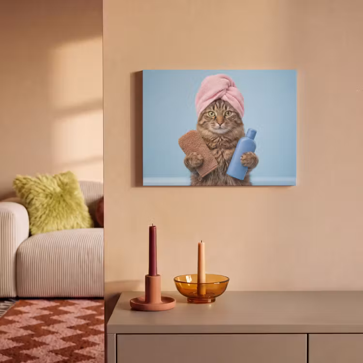 Acoustic Felt - Cat - Towel - Washcloth - Soap — 2