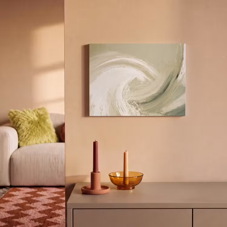 Acoustic Felt - Abstract - Brush strokes - Waves - Green — 2