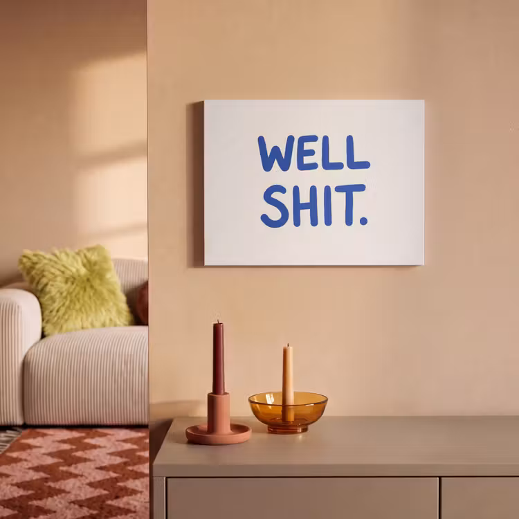 Acoustic Felt - Blue - Quote - White — 2