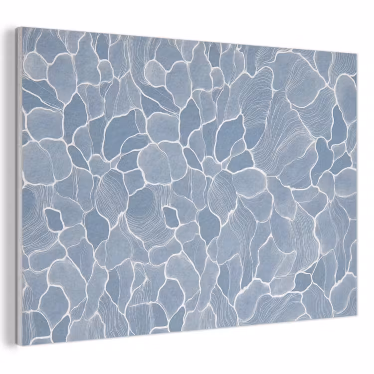 Acoustic Felt - Abstract - Blue - Leaves — 1
