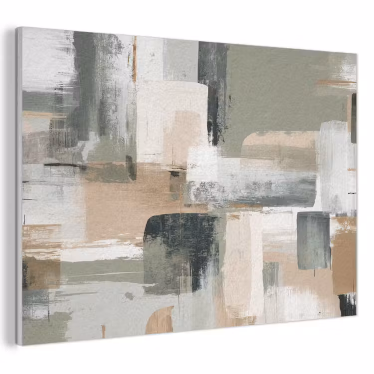 Acoustic Felt - Brush strokes - Abstract - Earth tones — 1