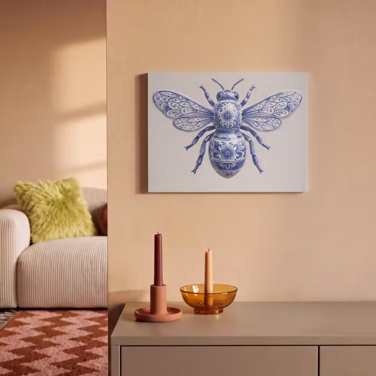 Acoustic Felt - Bee - Modern - Delft - Blue — 2