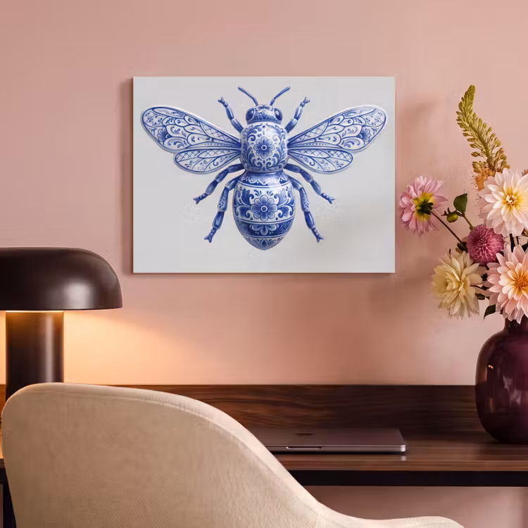 Acoustic Felt - Bee - Modern - Delft - Blue — 4