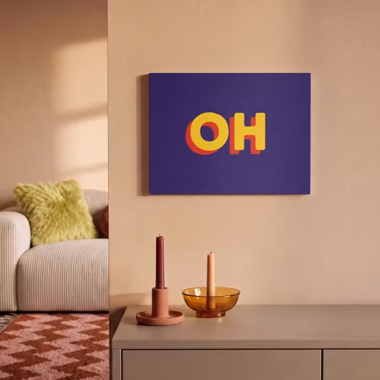 Acoustic Panel - Blue - Yellow - OH - Shadow — 2