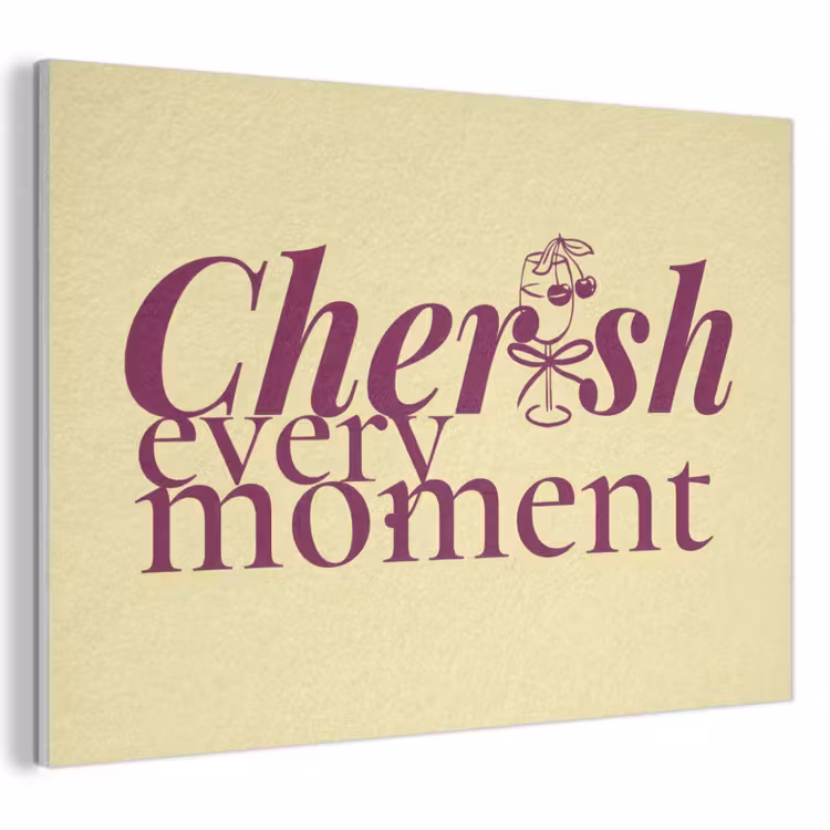 Acoustic Felt - Cherish every moment - Cocktail glass - Yellow — 1