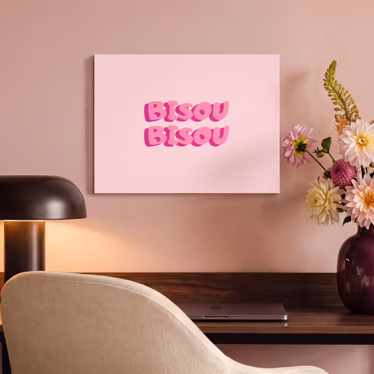 Acoustic Felt - Bisou - Pink - Thick letters — 4