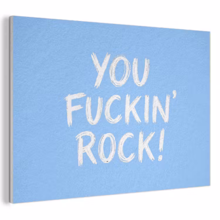 Acoustic Felt - Blue - White - You fuckin rock — 1