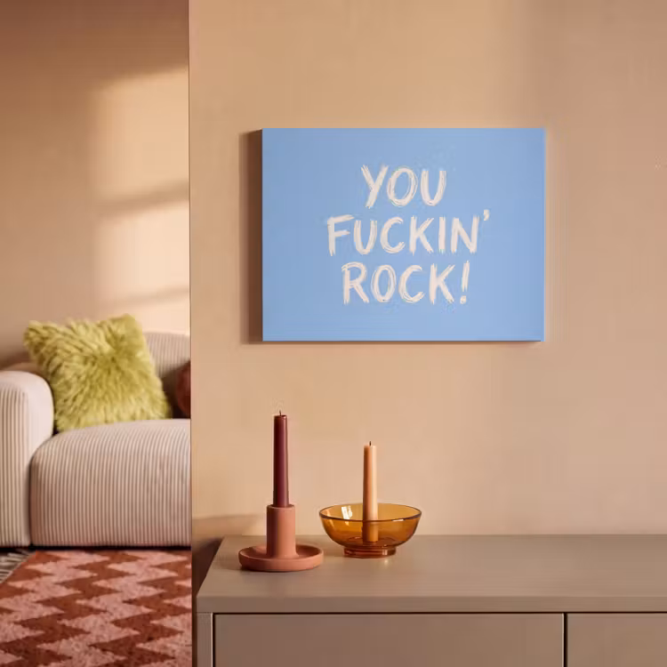 Acoustic Felt - Blue - White - You fuckin rock — 2