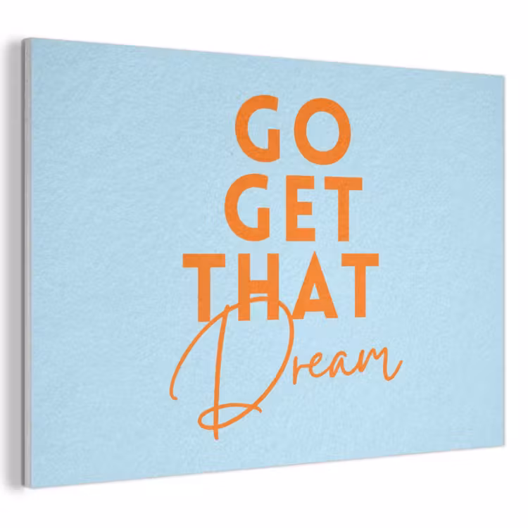 Acoustic Felt - Blue - Orange - Text — 1