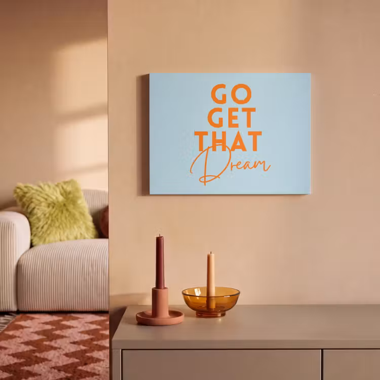 Acoustic Felt - Blue - Orange - Text — 2