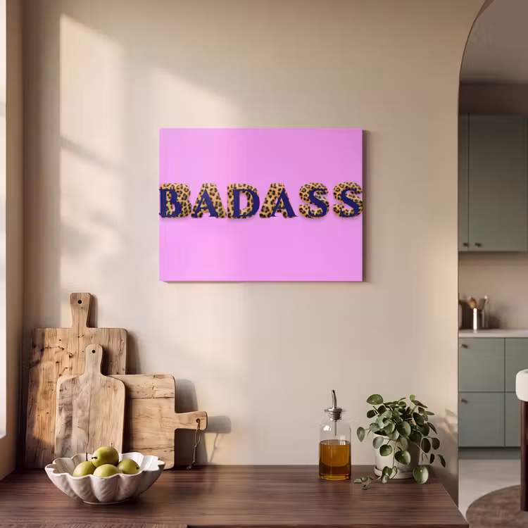 Acoustic Felt - Bright pink - Badass - Panther print - Shade — 3