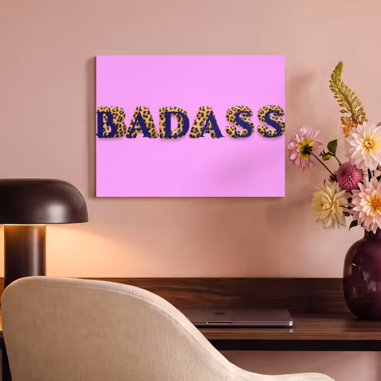 Acoustic Felt - Bright pink - Badass - Panther print - Shade — 4